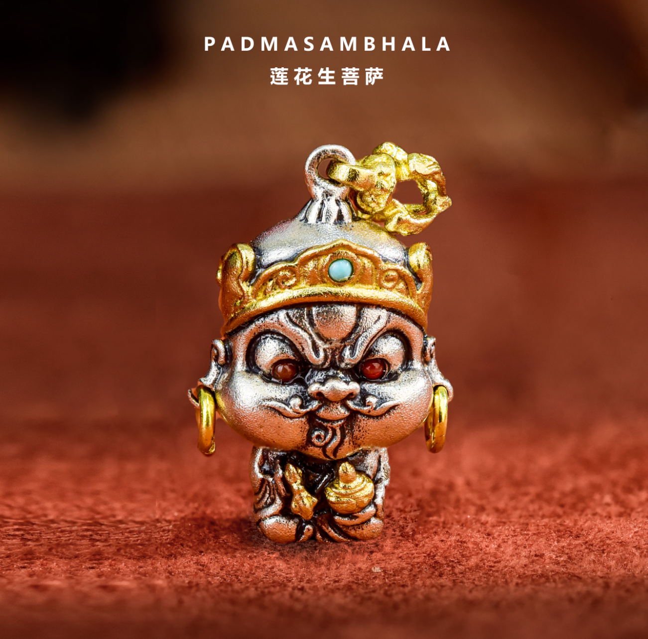 【Small】15 Mini Auspicious Buddha Pendants in Sterling Silver (Smaller Version of Our Bestsellers)