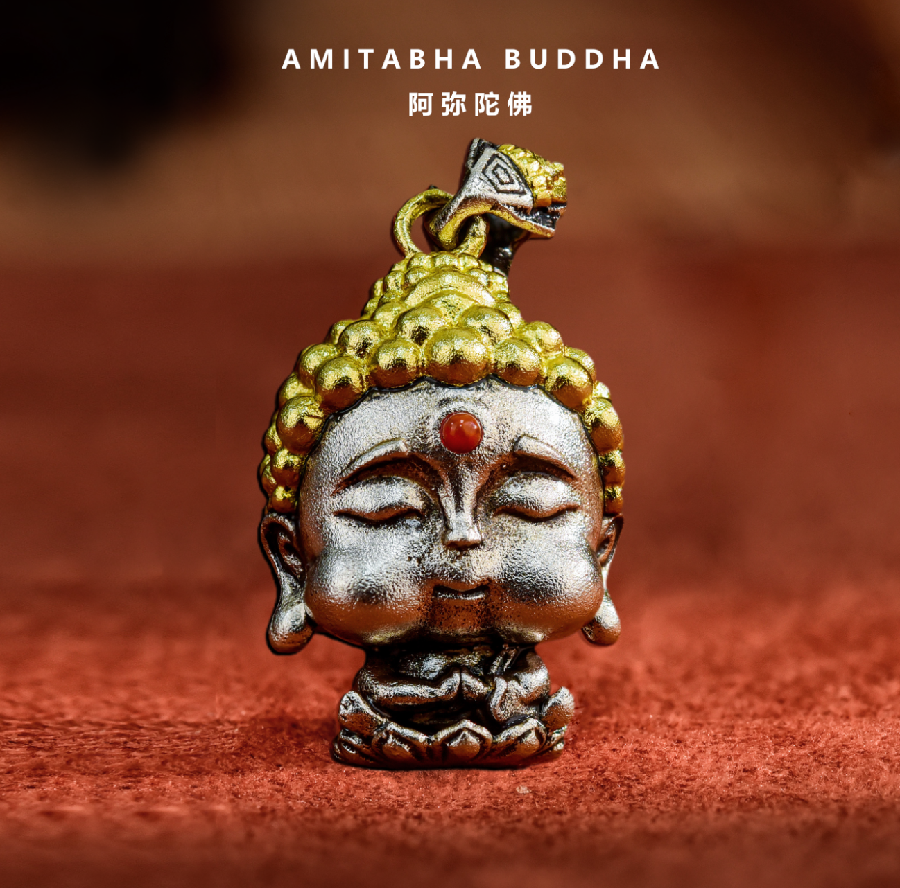 【Small】15 Mini Auspicious Buddha Pendants in Sterling Silver (Smaller Version of Our Bestsellers)