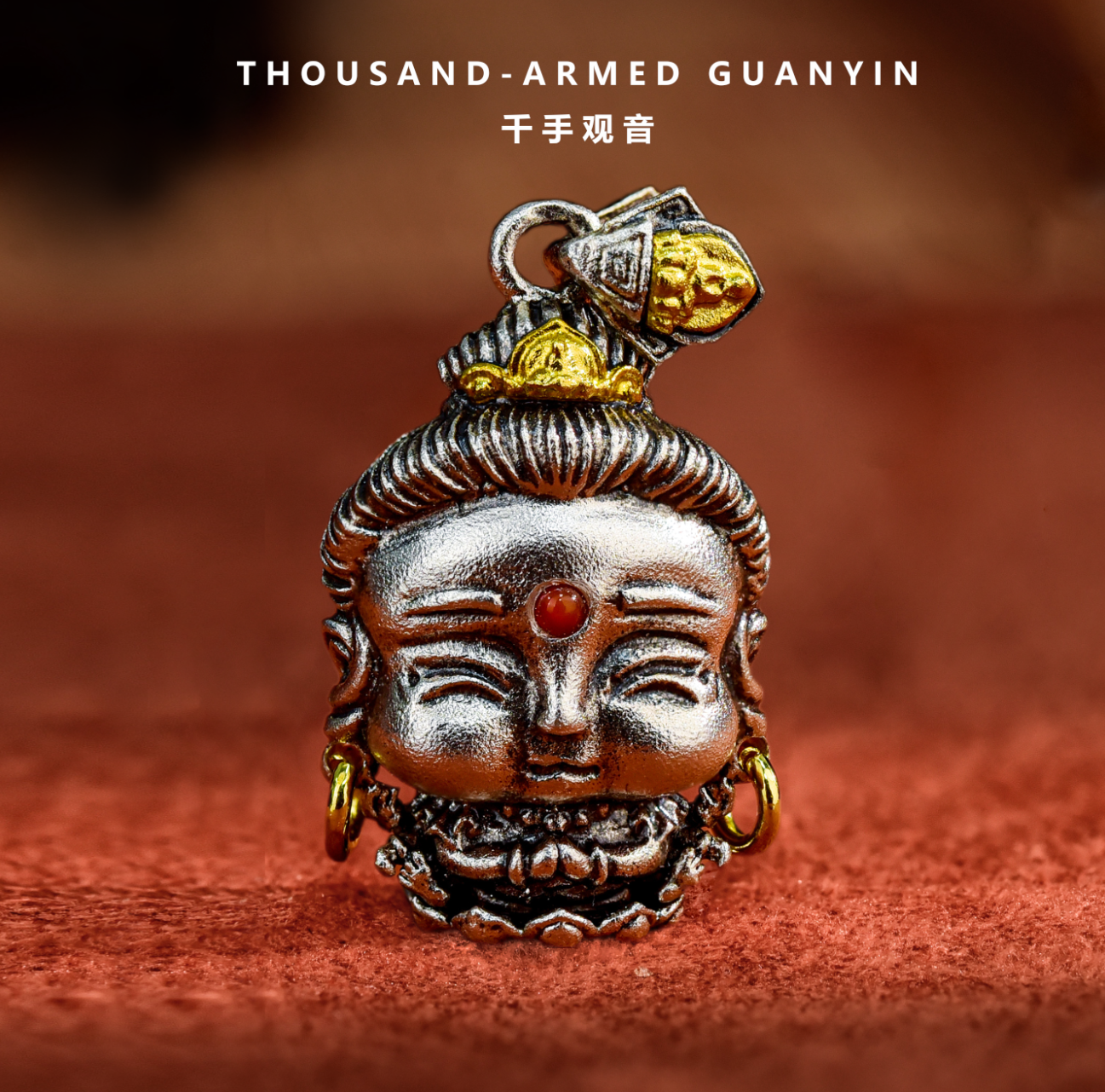 【Small】15 Mini Auspicious Buddha Pendants in Sterling Silver (Smaller Version of Our Bestsellers)