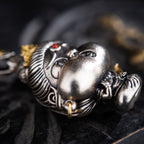 05#  Fuel for Productive Action | Handcrafted Samantabhadra Pendant with Copper Inlay