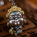 02#  Sanctuary of Calm | Hand-Sculpted Green Tara Pendant