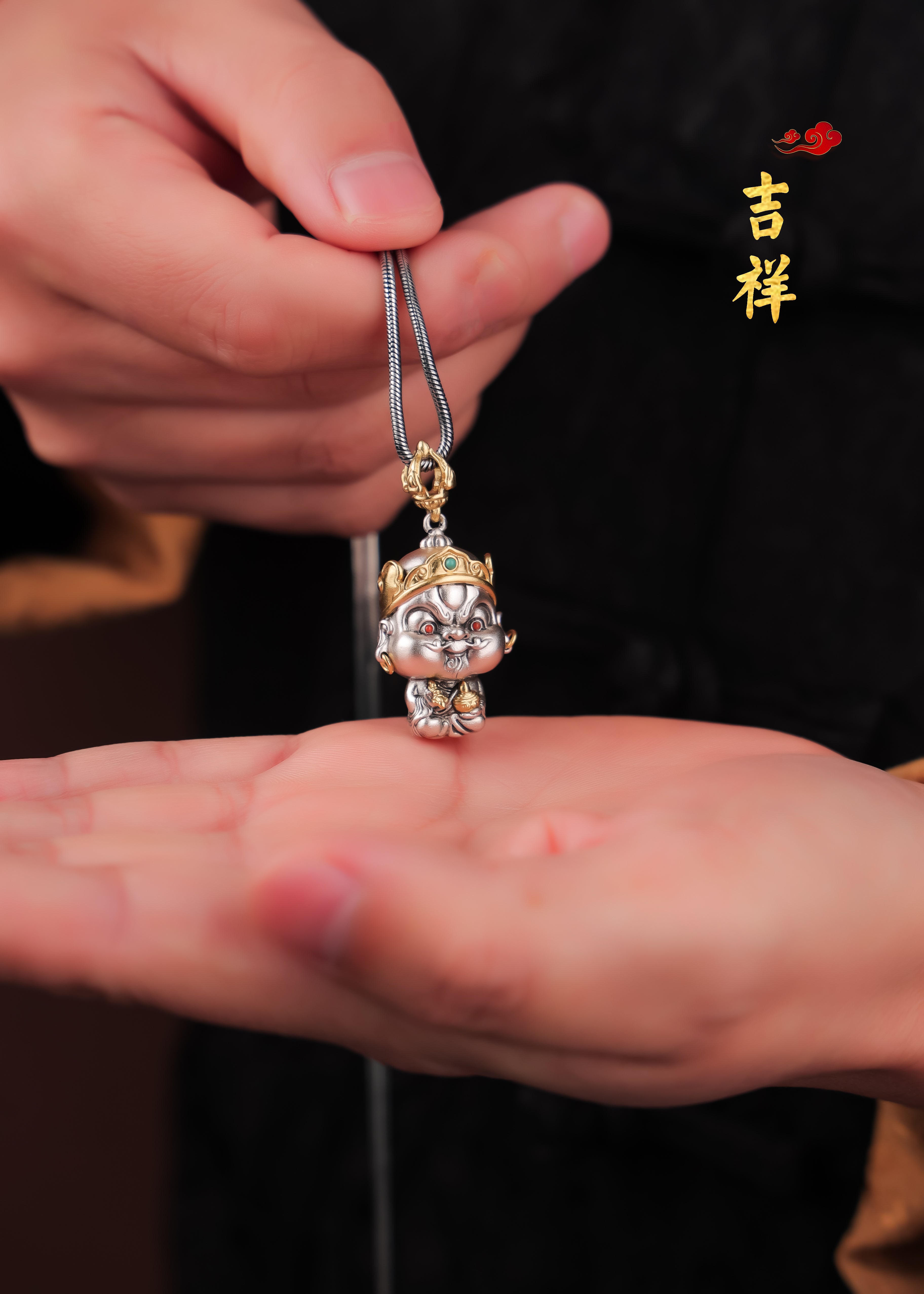 07#   Key to Abundance | Meticulously Handcrafted Yellow Jambhala Pendant