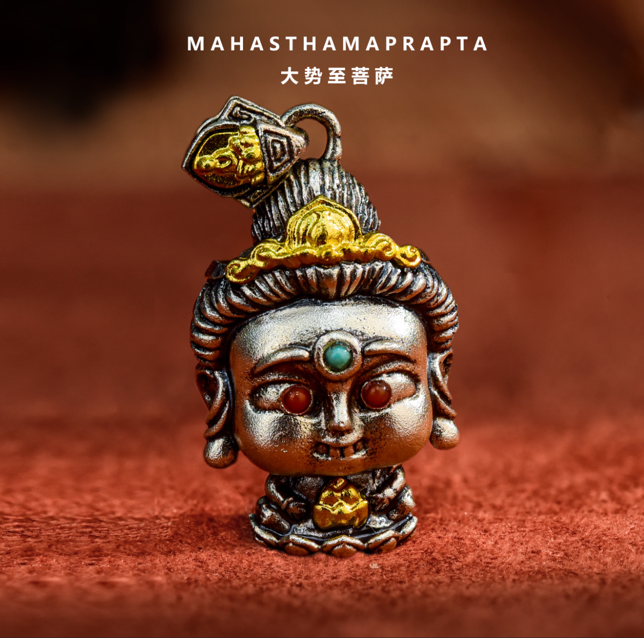 【Small】15 Mini Auspicious Buddha Pendants in Sterling Silver (Smaller Version of Our Bestsellers)