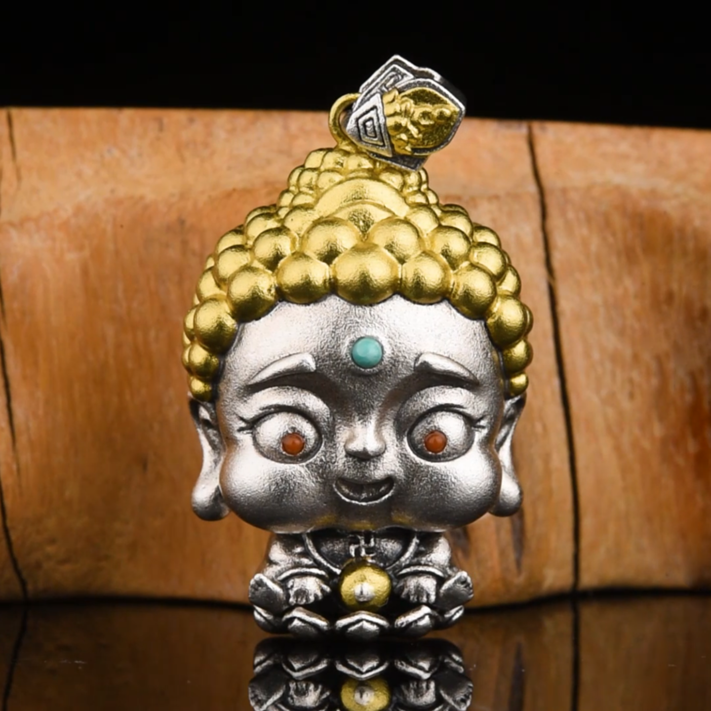 12#                   Entrepreneur's  Guardian ｜Hand-Carved Vairocana Buddha Pendant