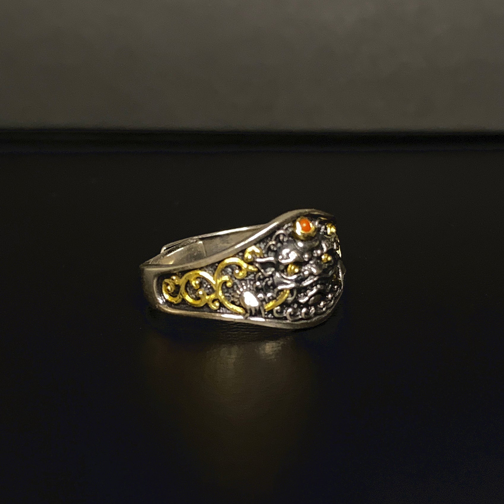 Tibetan Dzambhala Open-Ended Ring