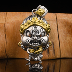 04#  Talisman for Swift Fortune | Hand-Forged Black Jambhala Pendant