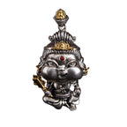 11#                    Muse of Creativity｜Hand-Carved Whimsical Manjushri Pendant