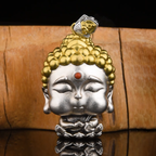 06#  Deep-Serenity | Tranquility Hand-Sculpted Amitabha Buddha Pendant