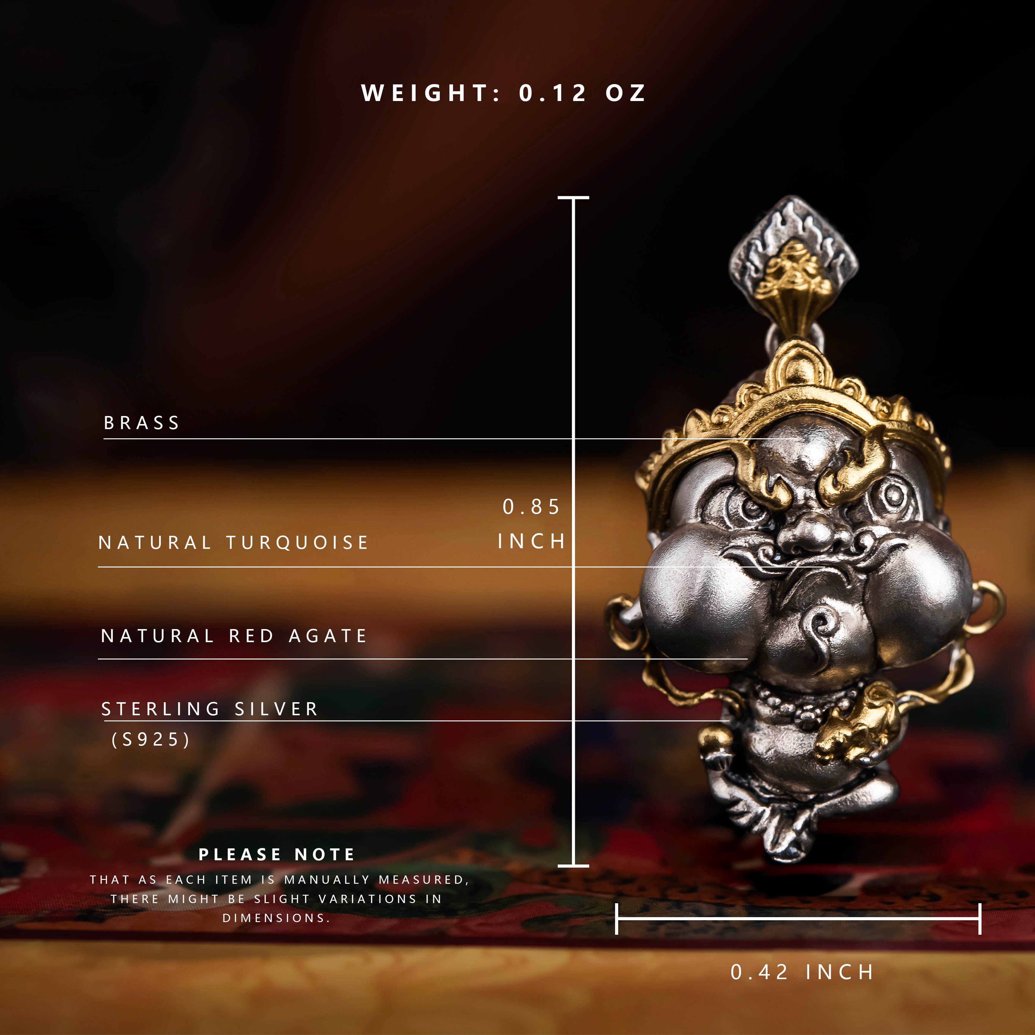 07#   Key to Abundance | Meticulously Handcrafted Yellow Jambhala Pendant