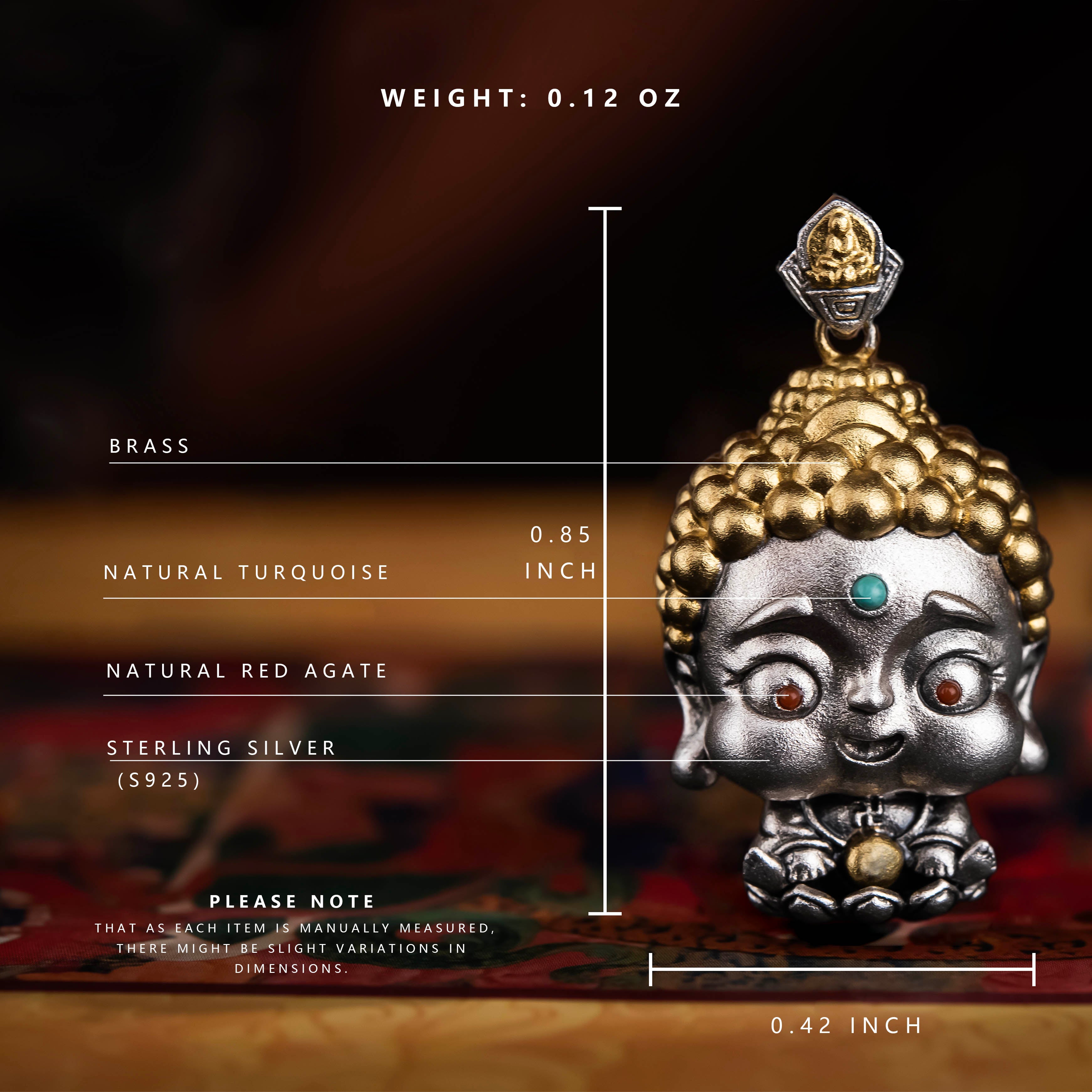12#                   Entrepreneur's  Guardian ｜Hand-Carved Vairocana Buddha Pendant