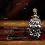 11#                    Muse of Creativity｜Hand-Carved Whimsical Manjushri Pendant