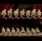 【Small】15 Mini Auspicious Buddha Pendants in Sterling Silver (Smaller Version of Our Bestsellers)