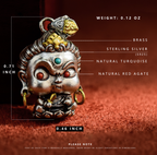 【Small】15 Mini Auspicious Buddha Pendants in Sterling Silver (Smaller Version of Our Bestsellers)