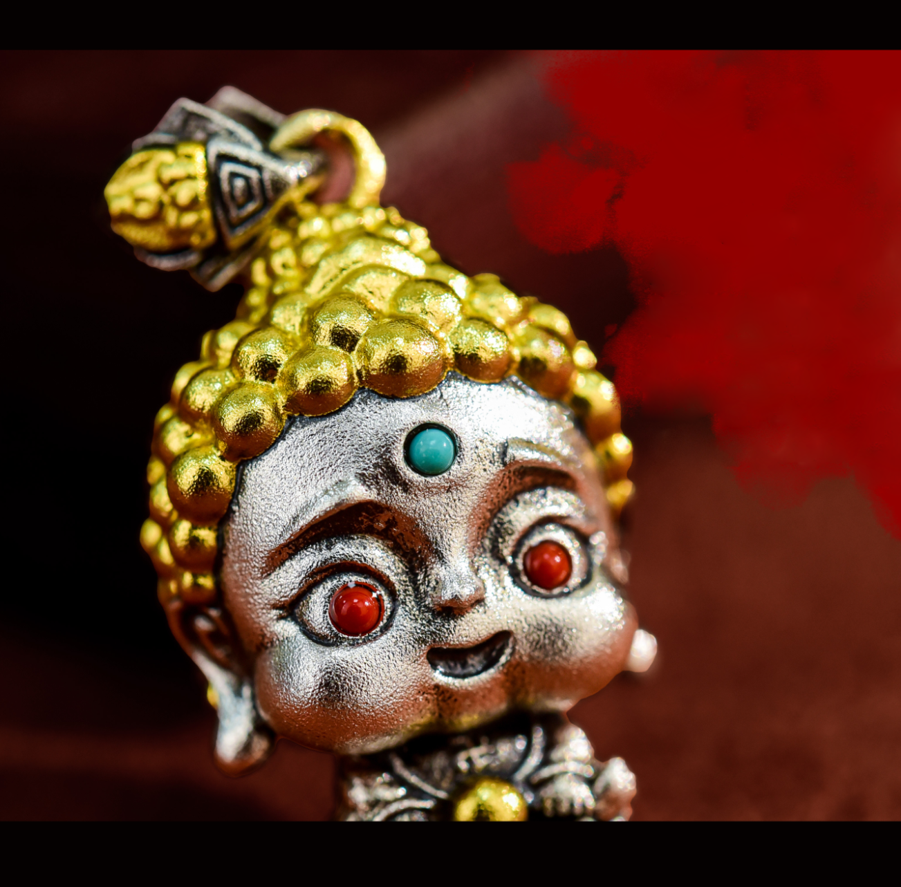 【Small】15 Mini Auspicious Buddha Pendants in Sterling Silver (Smaller Version of Our Bestsellers)