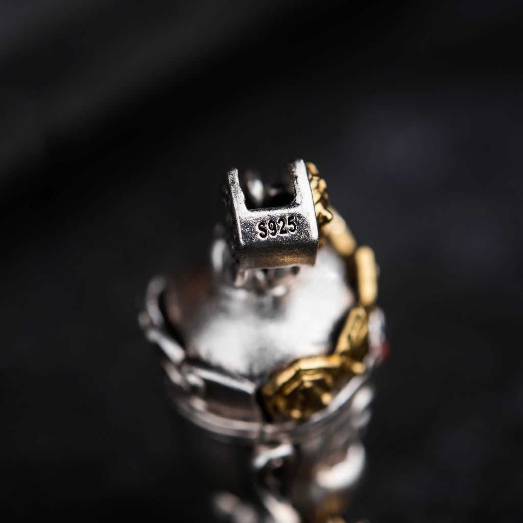 10#                  Pledge of Steadfast Guard | Charmingly Handcrafted Ksitigarbha Pendant with Copper Accent