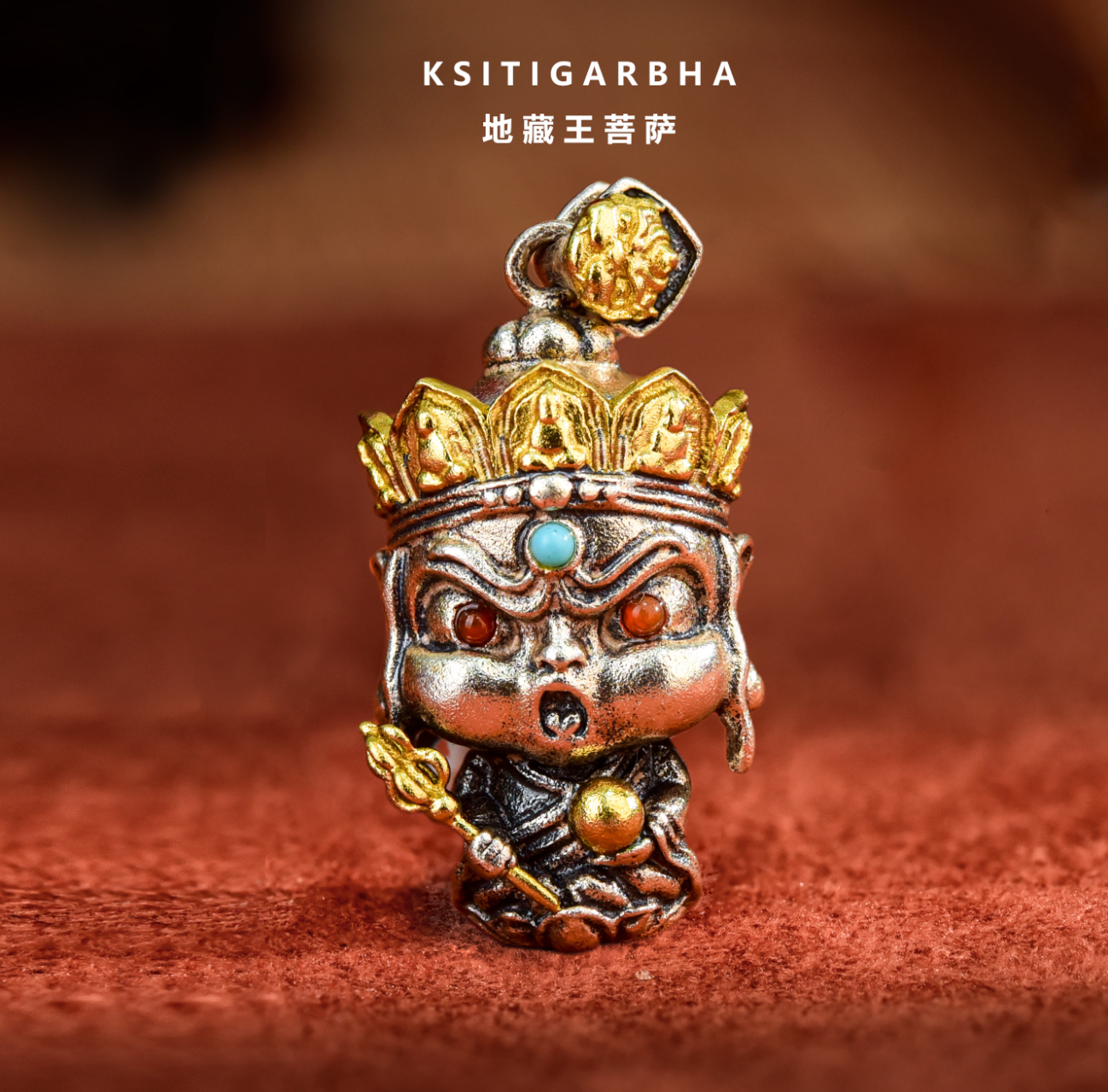 【Small】15 Mini Auspicious Buddha Pendants in Sterling Silver (Smaller Version of Our Bestsellers)