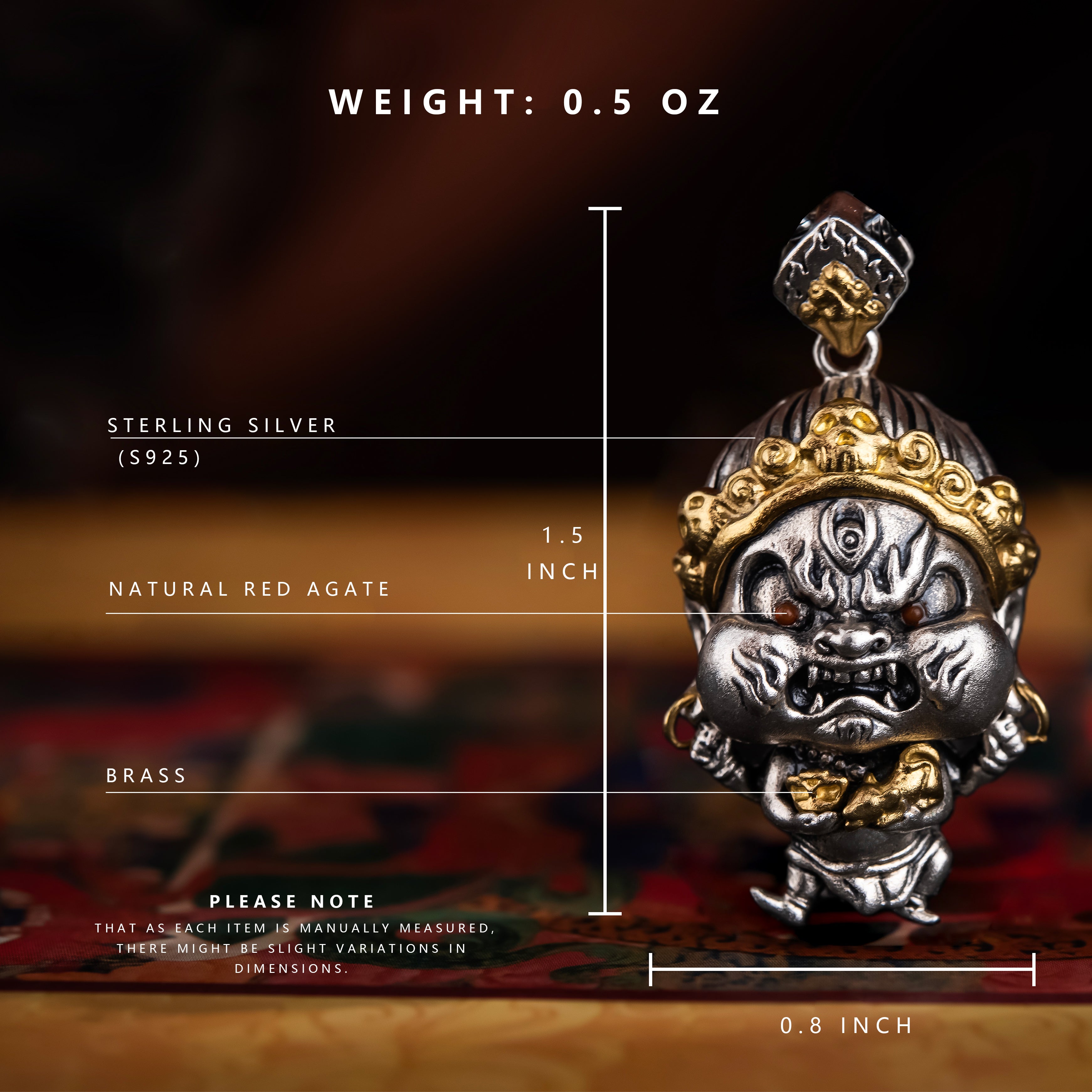 04#  Talisman for Swift Fortune | Hand-Forged Black Jambhala Pendant