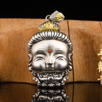 01#   Grace in Many Hands | Artisan-Crafted Thousand-Armed Guanyin Pendant with Copper Inlay