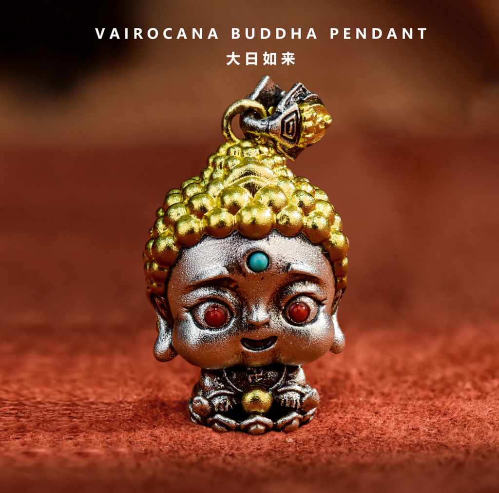 【Small】15 Mini Auspicious Buddha Pendants in Sterling Silver (Smaller Version of Our Bestsellers)