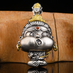 05#  Fuel for Productive Action | Handcrafted Samantabhadra Pendant with Copper Inlay